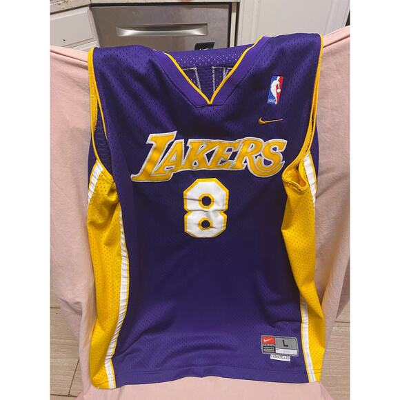 Nike Kobe Bryant Away Lakers Basketball Jersey Men's Size L - Picture 1 of 3